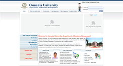 Desktop Screenshot of ou-mba.ac.in